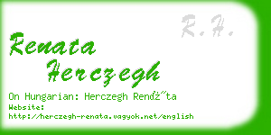 renata herczegh business card